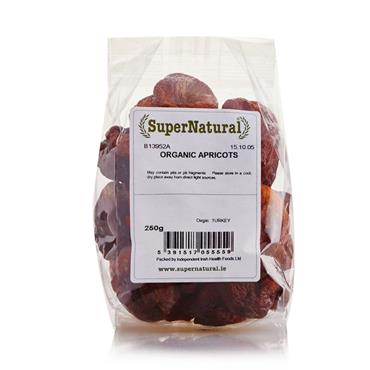 Organic Unsulphured Apricots 250g